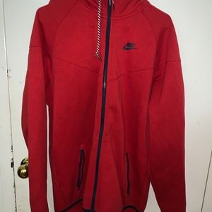 Red Nike Tech Hoodie